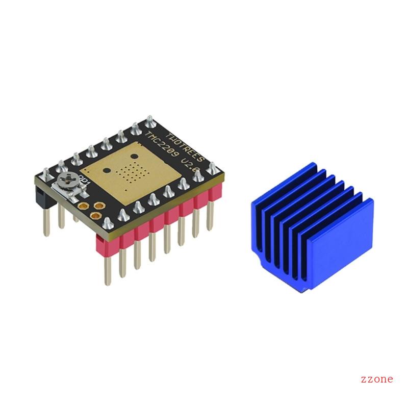 Zzz TMC2209 V2 0stepper Driver Motor Dengan Heatsink Untuk Printer 3D 256microsteps 25a max- Untuk SKR1 3 1 4 MKS Robin-Nan