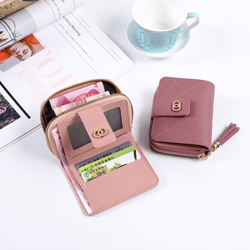 CSONLINEMALL Ladies Wallet PU Leather Cute Wallets Korean Coin Purses For Women