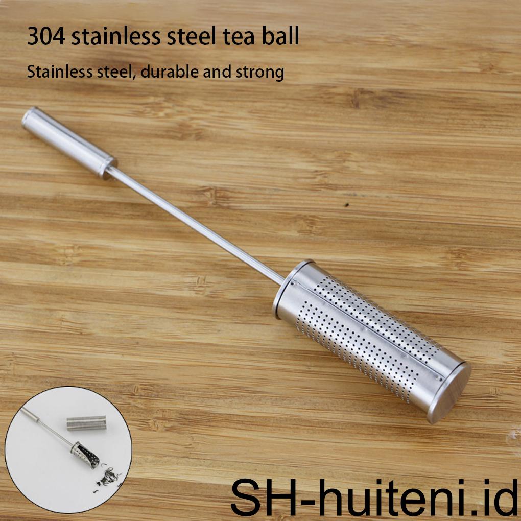 Tea Infuser Stainless Steel Pipa Steeper Diffuser Tabung Ekstraksi Daun Longgar Herbal Saringan Filter Terintegrasi Home