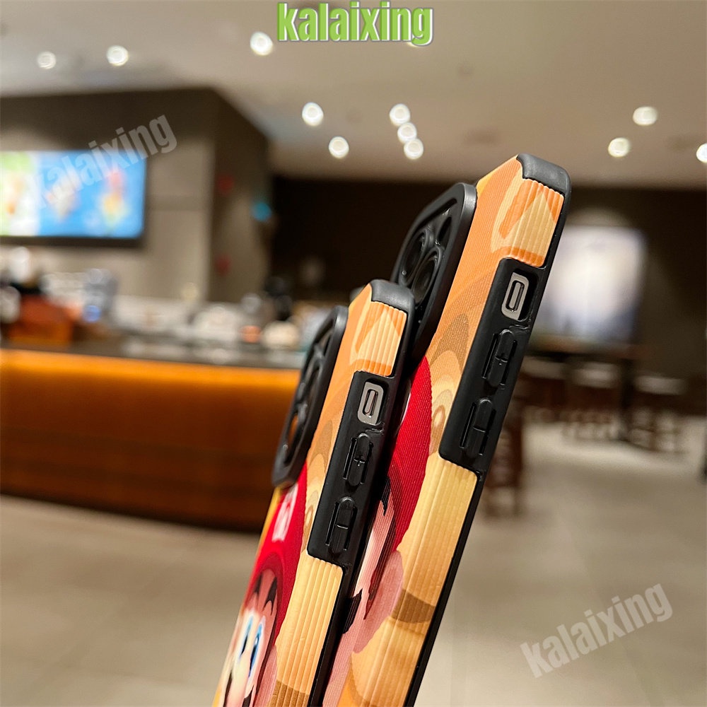 IPHONE Casing Kulit Super Mario Untuk Iphone11 12 13 14 Pro Max14 Plus Xs Max X XR 7 8 Plus Sarung Belakang Lembut