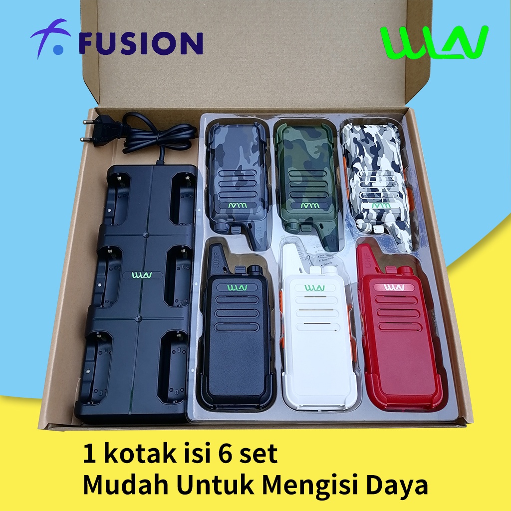 HT WLN C1 1 Kotak Isi 6 pcs UHF Handy Talky TWO WAY RADIO