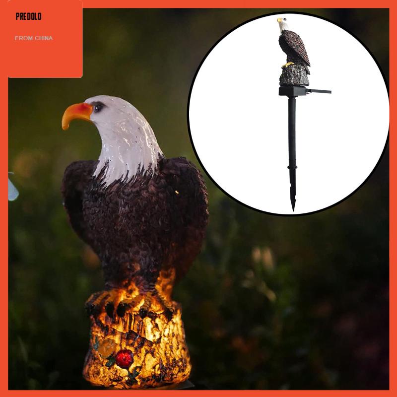 [Predolo] Lampu Pasak Taman Eagle Night Lamp Patung Resin Untuk Eksterior Rumah Outdoor