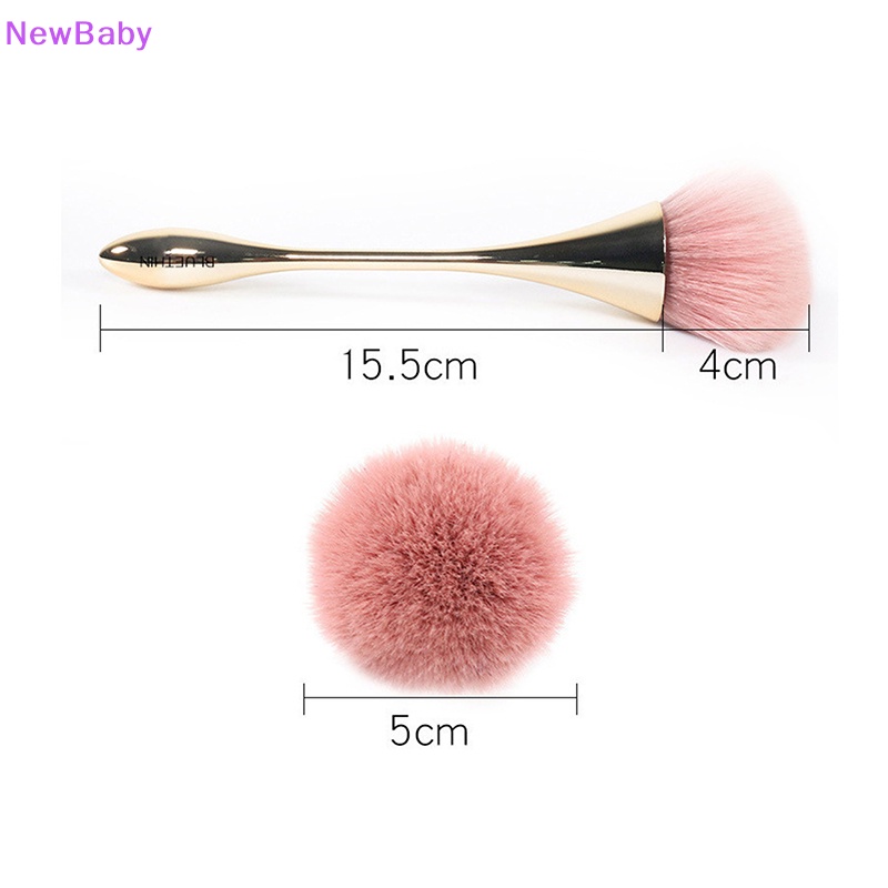 Newbaby Kuas Nail Art Kuas Debu Lembut UV Gel Cat Kuku Nylon Brush Nail Art Tools ID