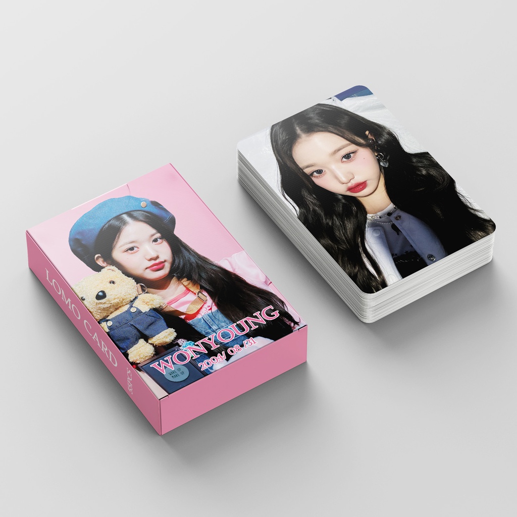 55pcs /box WONYOUNG IVE Photocards Kartu Lomo Kpop Postcards Collection