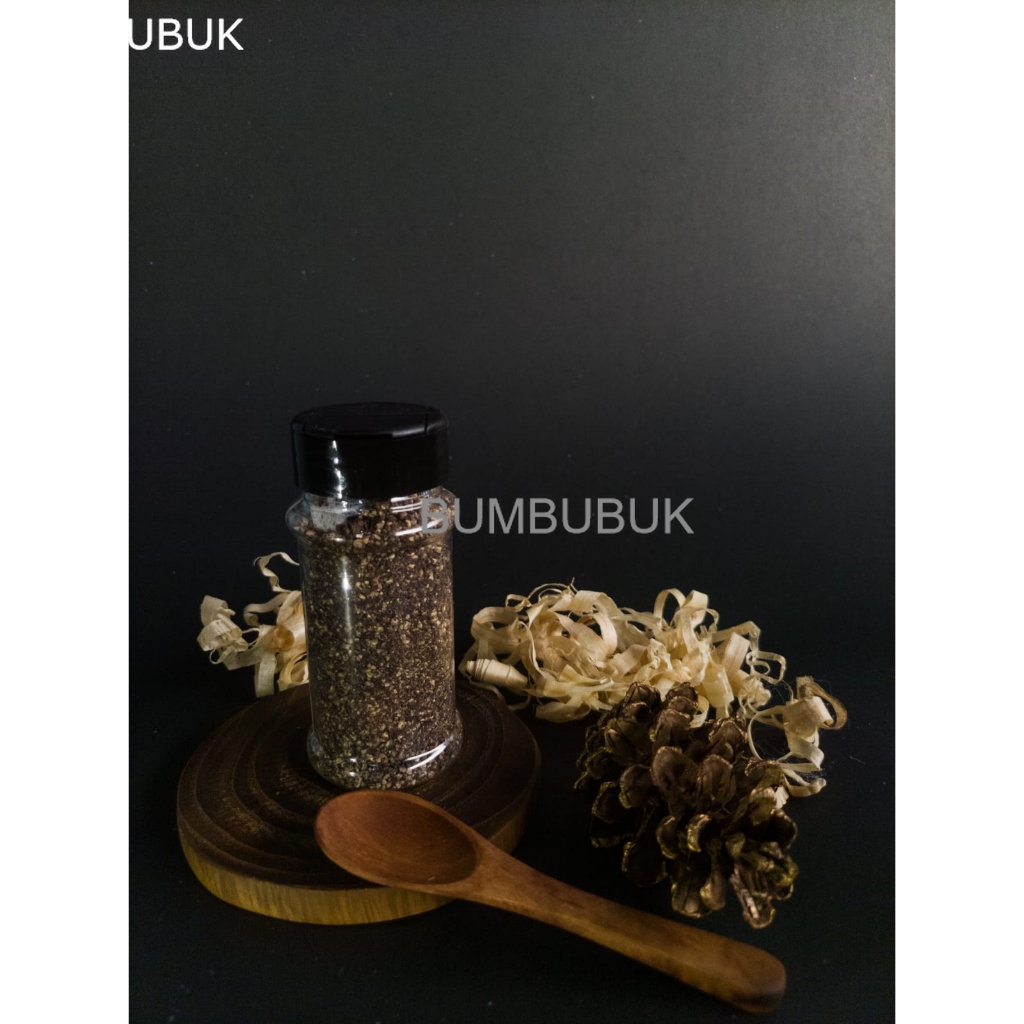 

Bumbubuk Black Pepper Kasar 50gr / Lada Hitam Bubuk / Pedes Bubuk Hitam / Ground Blackpepper