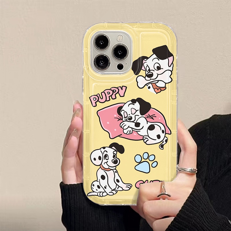 IPHONE Soft Phone Case Kompatibel Untuk Iphone14 13 11 12 Pro XS Max X Xr7 +8 Plus Casing Cute Puppy TPU Silikon Shockproof Cover