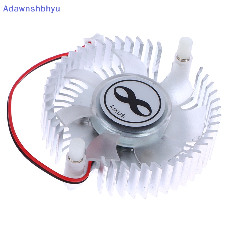 Heatsink Aluminium Adhyu 55mm Dan Kipas 12V Kombinasi Radiator Bulat Cooler Silent Fan ID