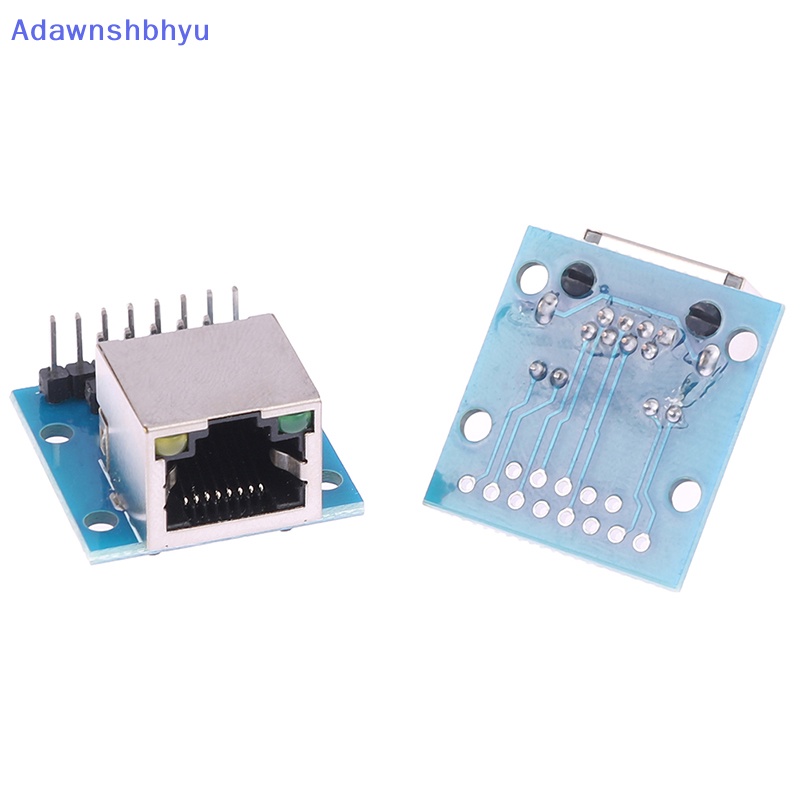 Adhyu RJ45 Network Port Adapter Kepala Kristal Female Socket Circuit Board Dengan ID Lampu