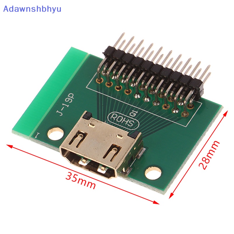 Adhyu Kompatibel Dengan HDMI 19Pin test Socket Jack 19Pin Adapter test Board Dengan PCB Board ID