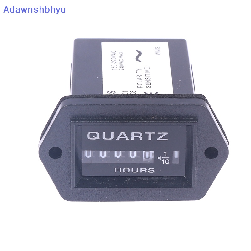 Adhyu 1PC 6digit 220V AC Hour Meter Penghitung Waktu Tersegel Lengkap 12v-36v dc ID