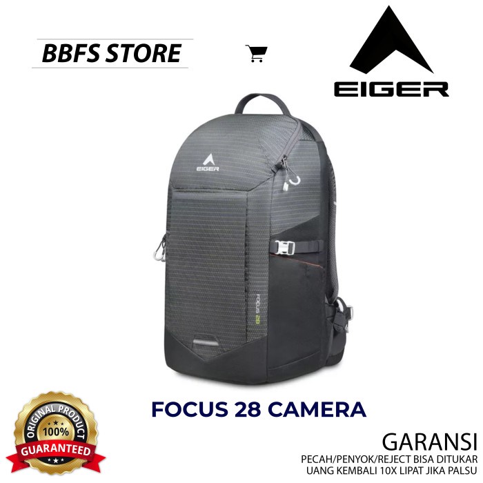 EIGER ORIGINAL FOCUS 28 CAMERA DAYPACK GARANSI TAS BACKPACK