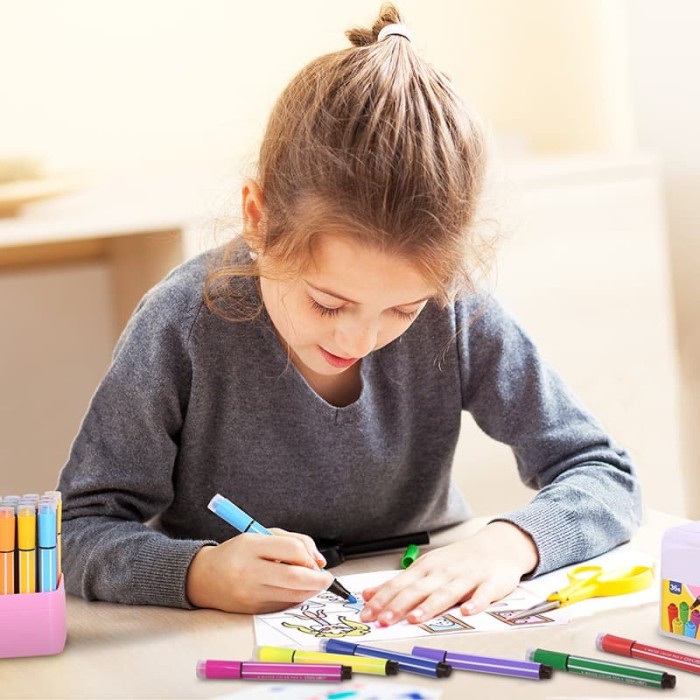 

Deli 70654 felt pen with stamp 24 colors