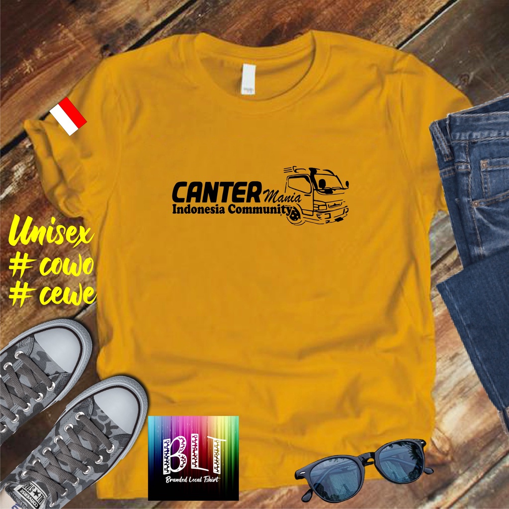 Cod/Kaos CANTER MANIA stabilo INDONESIA COMMUNITY BENDERA/ kaos pria kaos murah wanita pria distro