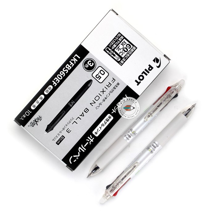 

PENA PILOT FRIXION 3 in 1 0.5mm Warna warni Bisa Di Hapus 1 Buah - Putih