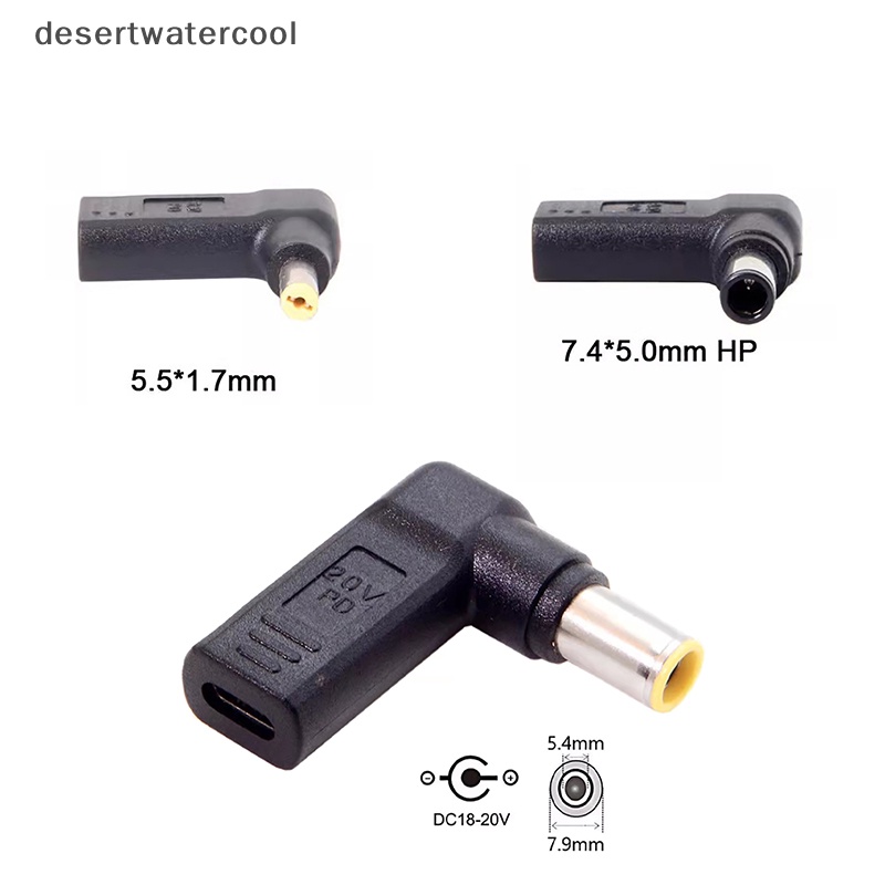 Deid Konektor Jack Listrik USB Tipe C Ke Dc 100W Ke Adaptor Daya Laptop Universal Martijn