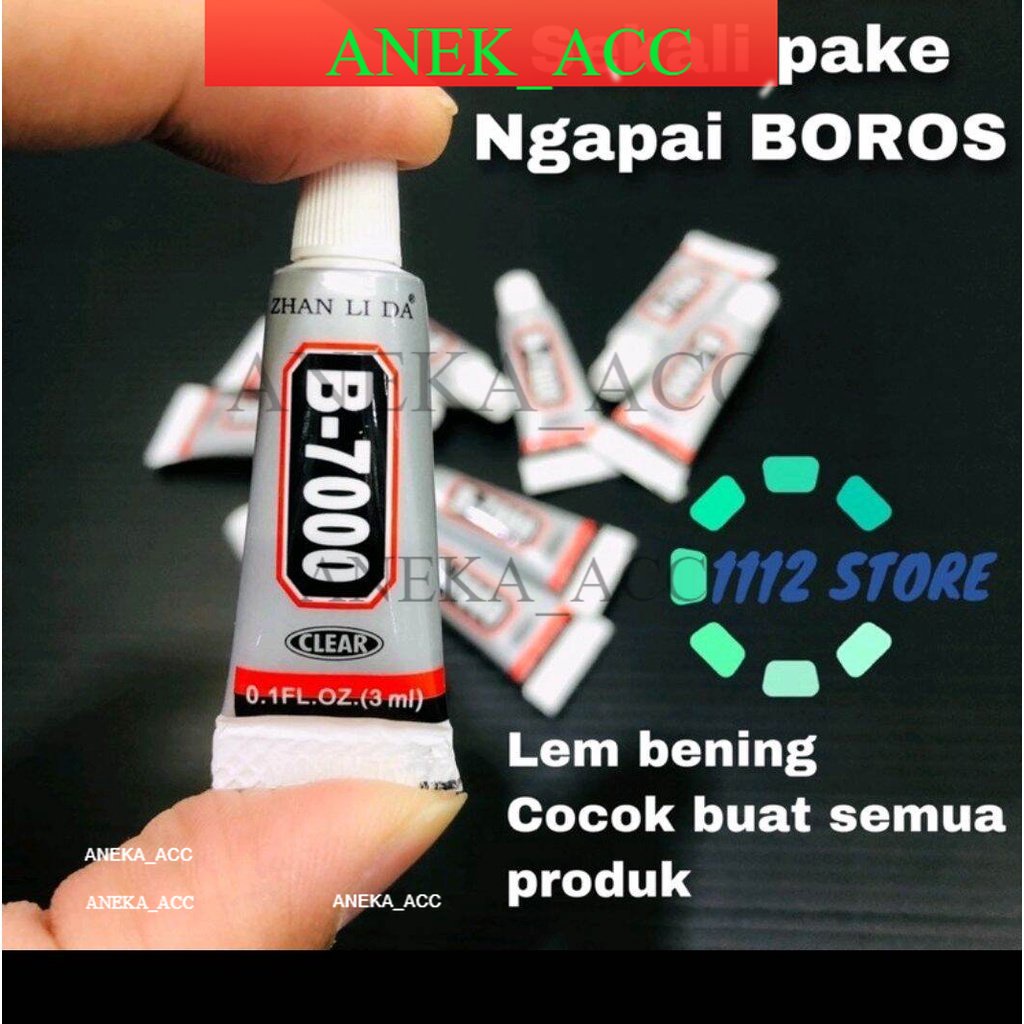 LEM B7000 3ML LEM LCD TOUCHSCREEN DAN BEKDOR BISA BUAT SEMUA HP HANDPHONE