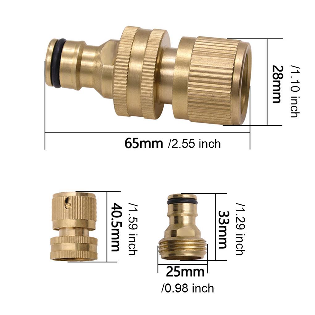 Set Konektor Selang Air Universal Sprinkler Quick Release Penyambung Pipa Extension Tubing Adapter Ledeng Aksesori