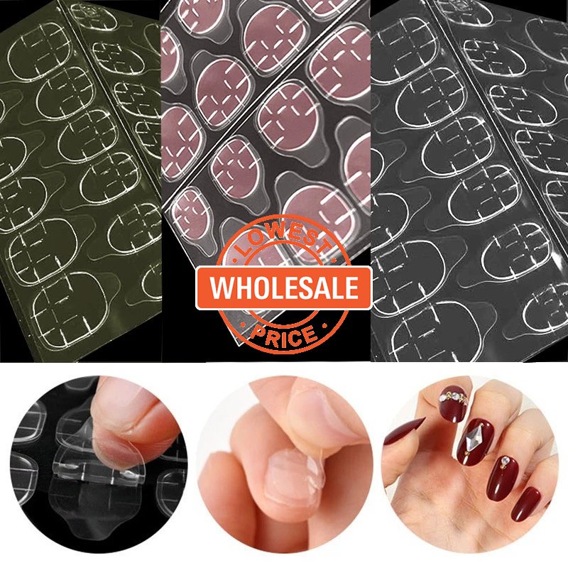 [Harga Grosir] 1pc Lem Jelly Kuku Palsu Yang Dapat Dipakai/Stiker Lem Viscose Yang Dapat Dilepas/Tempelan Dua Sisi/Lem Kuku Perekat Tinggi/DIY Manicure Tools/Aksesoris Kuku