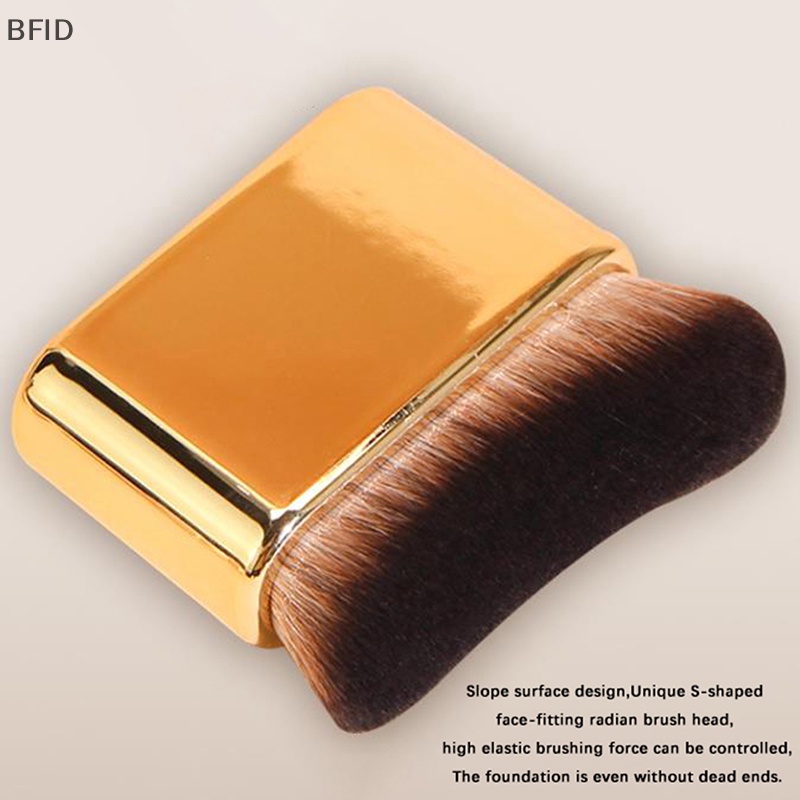 [BFID] 1pc Kuas Makeup Foundation Siku Besar Cairan Bronzer Make up brushes Wavy [ID]