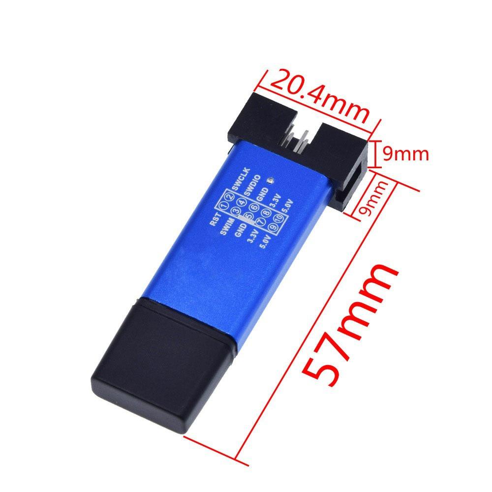 AUGUSTINA Stm32 Simulator, Programmer Download Warna Random, DuPont Line ST Link Stlink ST-Link V2 STM8 STM32 Debugger Untuk Arduino