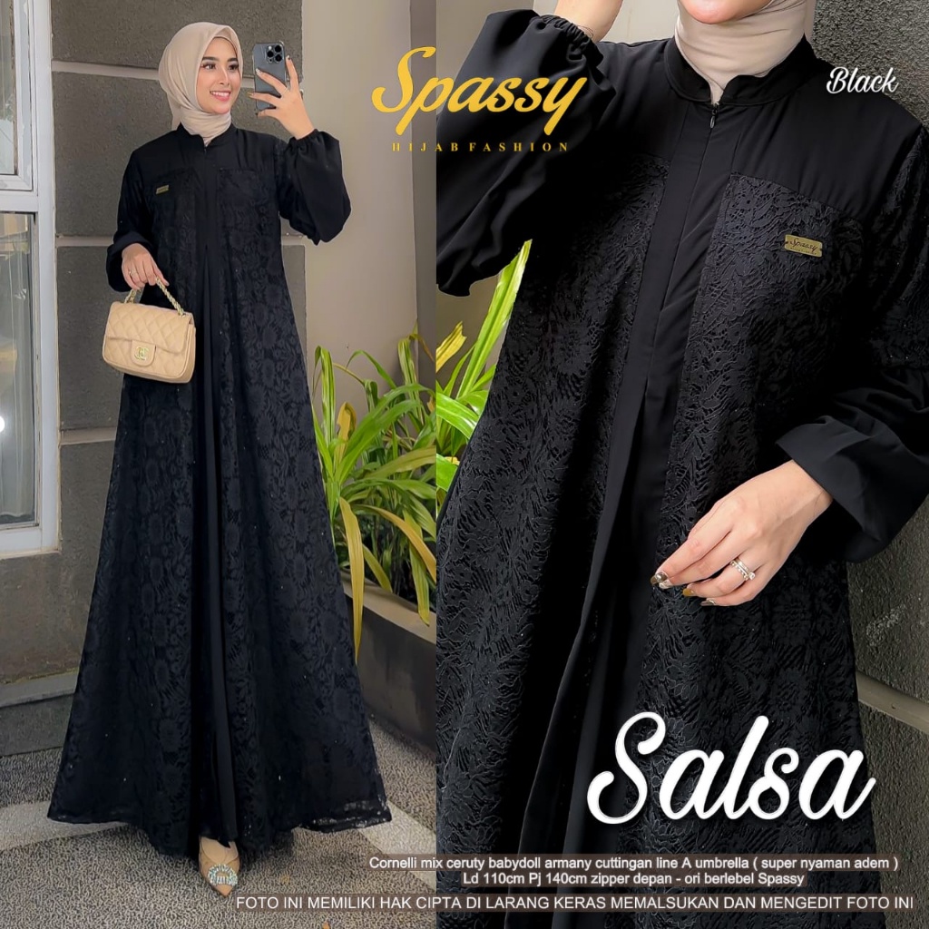 SALSA DRESS GAMIS MAXY ORI SPASSY | Ld110