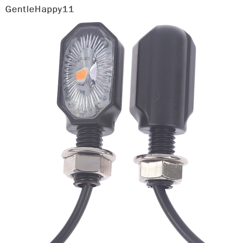 Gentlehappy 2x Lampu Flasher Sein Motor Mini Universal Aksesoris Refitg Plastik id