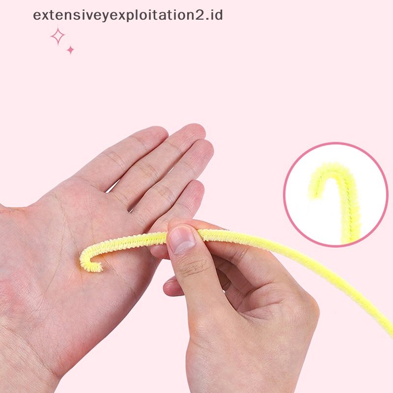 {NEW} 100pc Pembersih Pipa Chenille Batang Warna-Warni Kerajinan Tangan Untuk Perlengkapan Ulang Tahun.