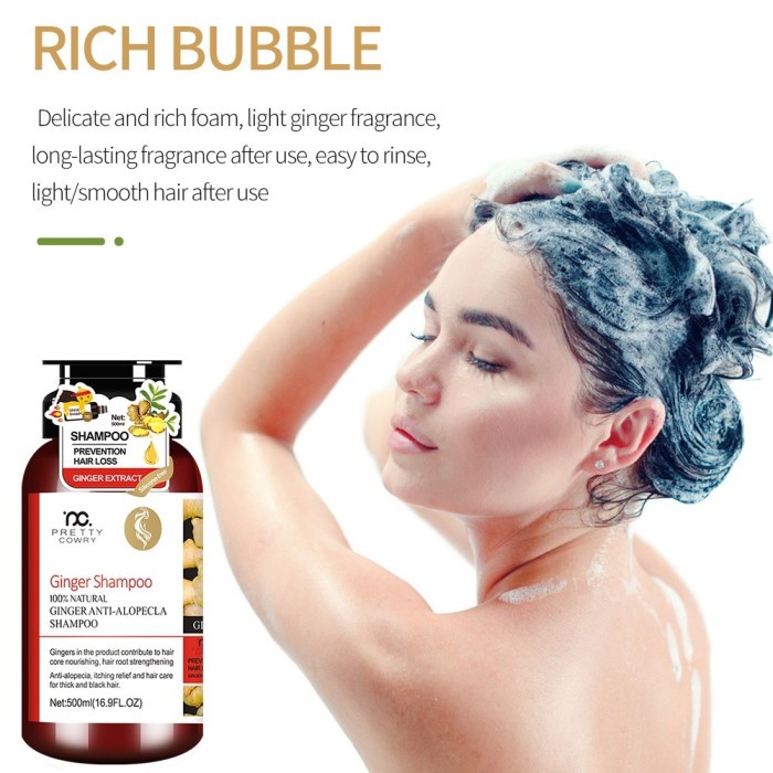 Pretty Cowry Ginger Shampoo 100 Natural Ginger Anti-Alopecia Shampoo