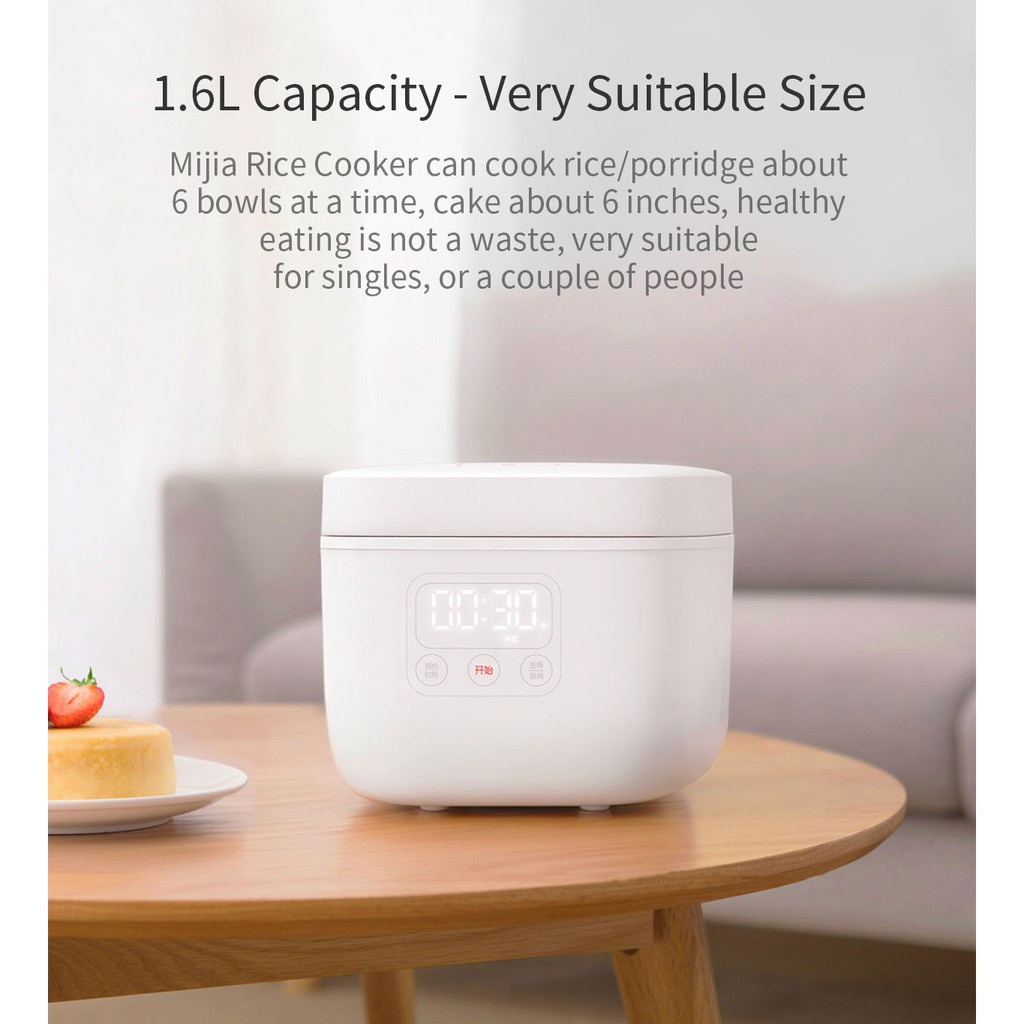 337 MIJIA DFB201CM Small Rice Cooker 1.6L 400W