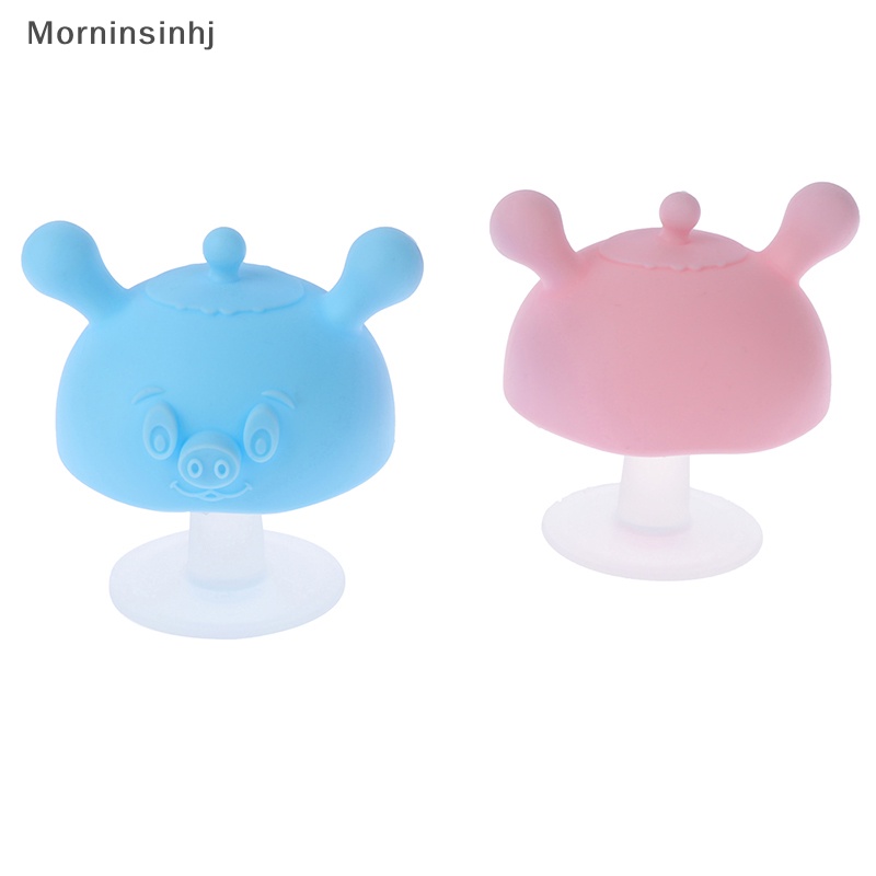 Mornin Baby Silicone Teethers Kartun Jamur Tumbuh Gigi Kunyah Teethers id