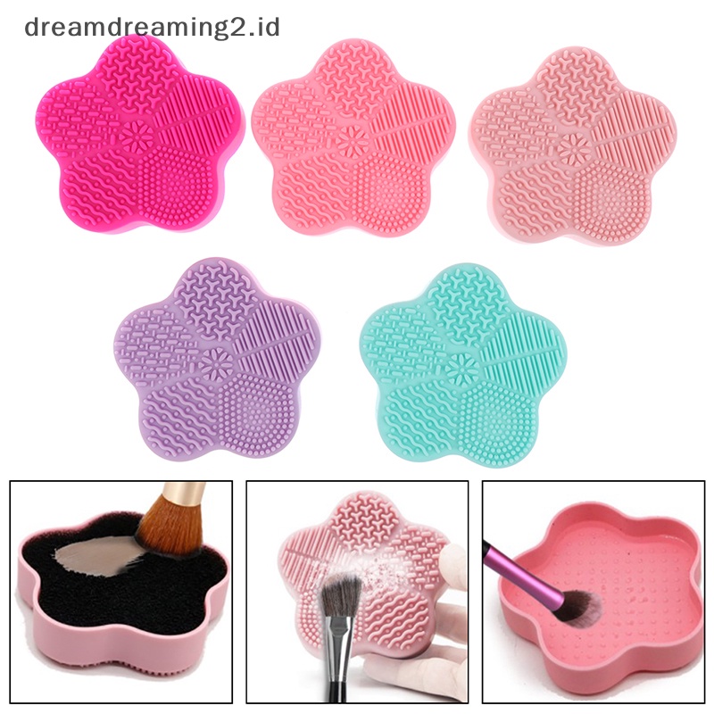 (drea) Sikat Makeup Silikon Bintang Laut Cleaner Pad Cleaning Mat Scrubber Board Alat //