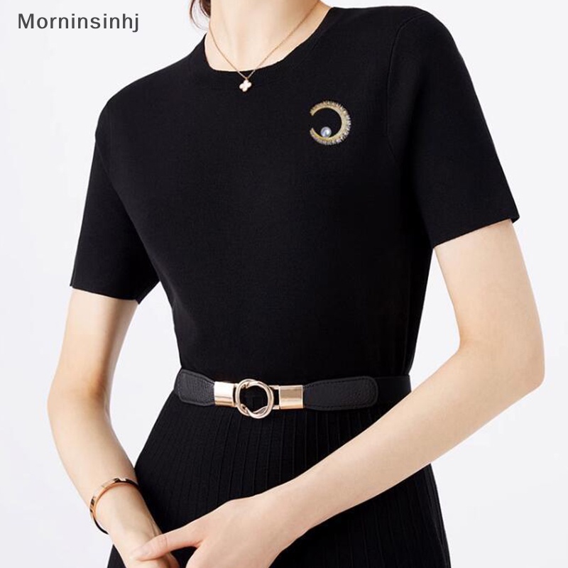 Mornin Bulan Bros Korea Fashion Mutiara Imitasi Bros Untuk Wanita Pria Pesta Kantor Kerah Pin Korsase Perhiasan Hadiah id