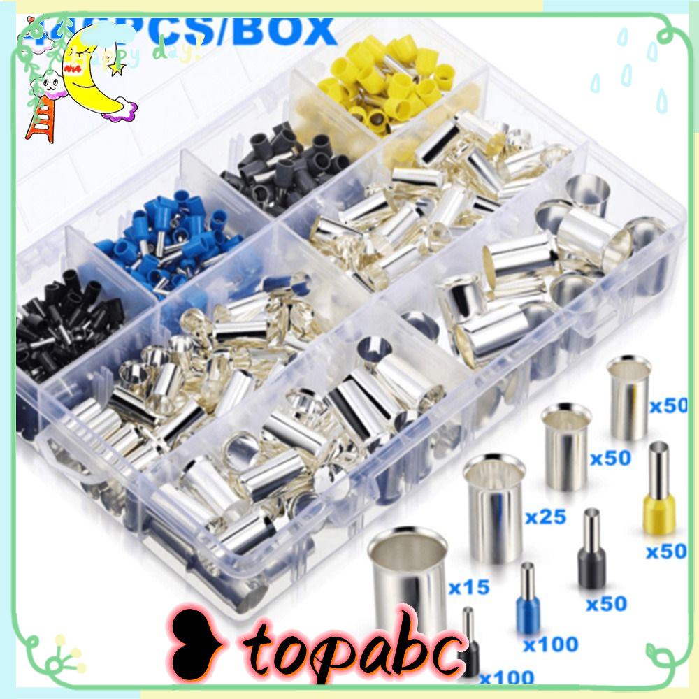 TOP Terminal Crimp Kabel Ferrules Uninsulated Wire Connector Wire Ferrules Kits