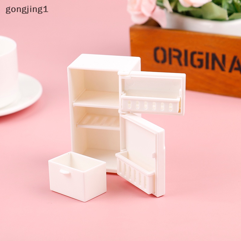 Ggg Rumah Boneka Miniatur Bangku Kulkas Mainan Kitchen Dekorasi Perabotan Rumah ID