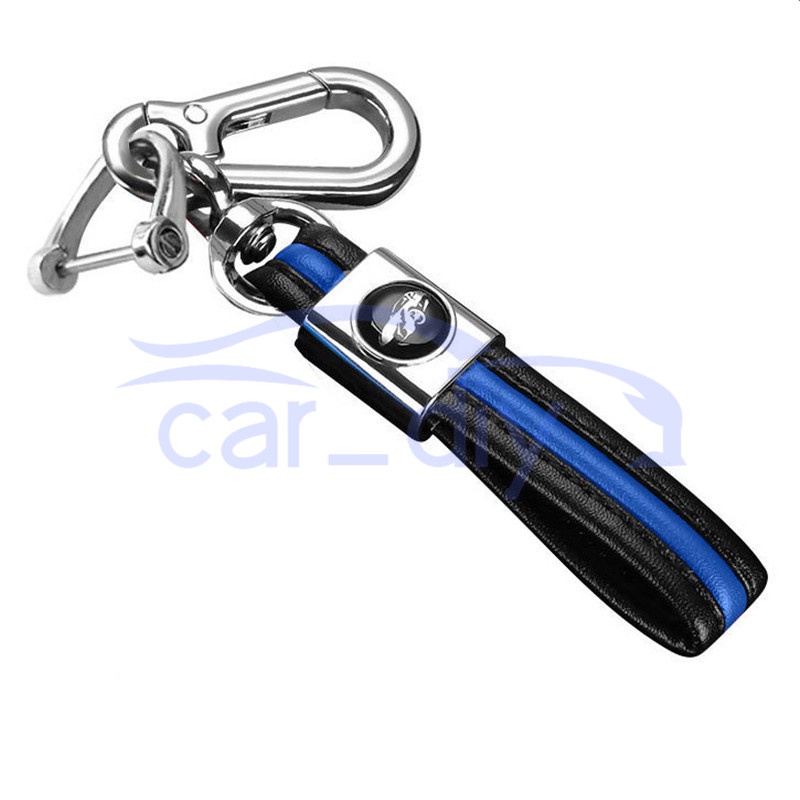 Luxury Leather Keychain Colorful Alloy Metal Key Chain Dengan Logo Mobil Auto Motor Rumah Gantungan Kunci Dekorasi Liontin Kreatif