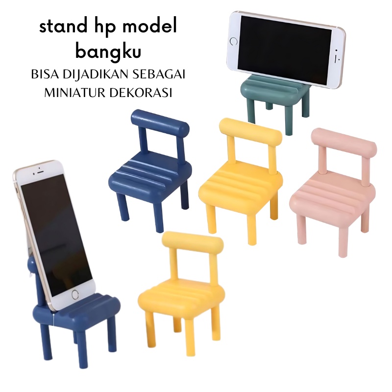 GOS - C112 - Phone Holder Kursi Folding Chair / Stand Holder Stand HP Lipat Dudukan Penyangga HP Import Murah