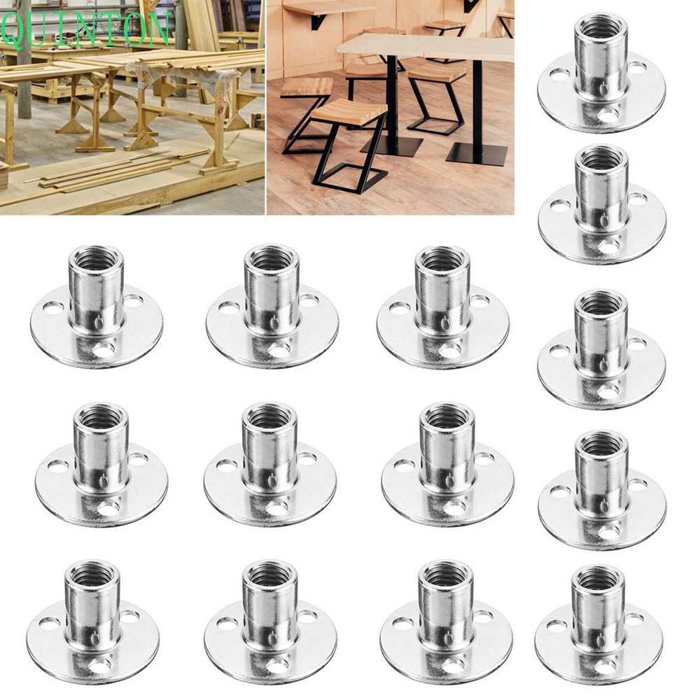 QUINTON T Nuts Carbon Steel 10pcs Galvanis Hardware Tee Nuts Splint Aksesori Furniture