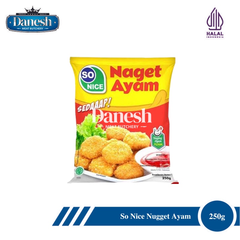 

So Nice Nugget Ayam 250g - 1kg Sedaaap Makanan Beku Frozen Food Halal