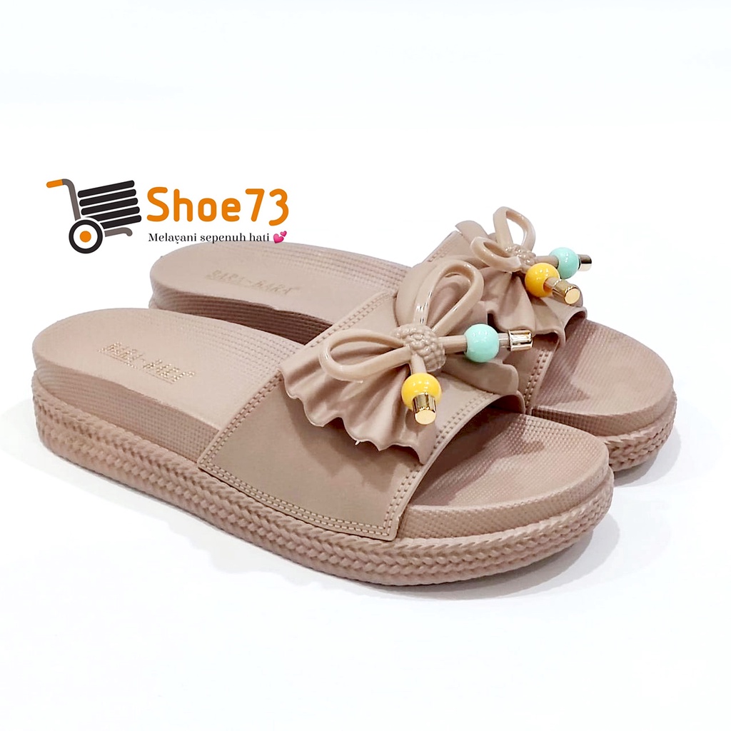 BARA BARA JSL 895 B-26 SIZE 36-40 ORIGINAL l Sandal Selop pita jelly wanita l Sendal kokop cewek impor