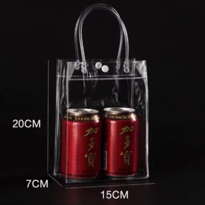 

[SC] (20x15x7) TAS Mika PVC Transparant Untuk GoodieBag /Hampers /Souvenir
