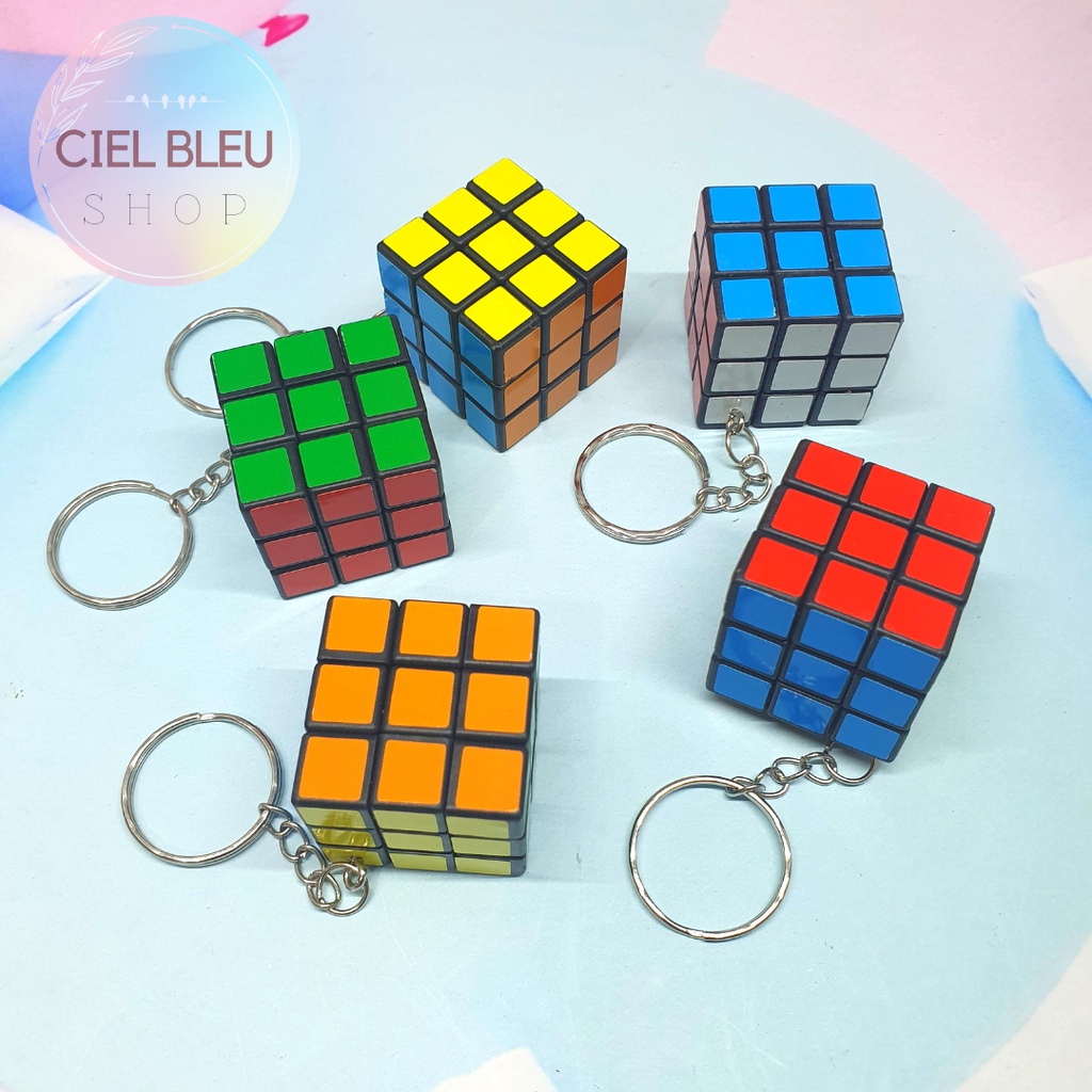 Gantungan Kunci RUBIK MINI 3 X 3 / GANCI RUBIK UKURAN KECIL TERMURAH