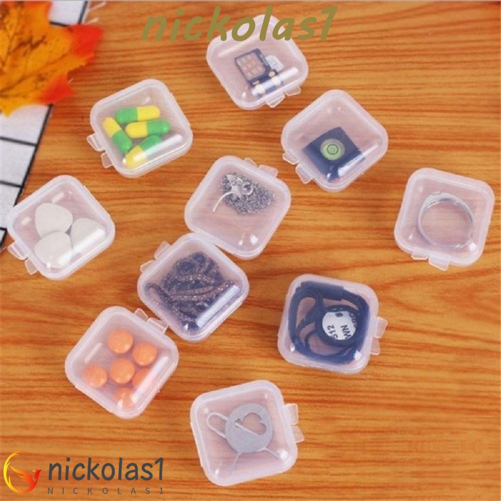 NICKOLAS1 Kotak Penyimpanan Perhiasan Portabel Wadah Kecil Anting Kalung Untuk Wanita Perempuan Makeup Manik-Manik Cincin Case Organizer