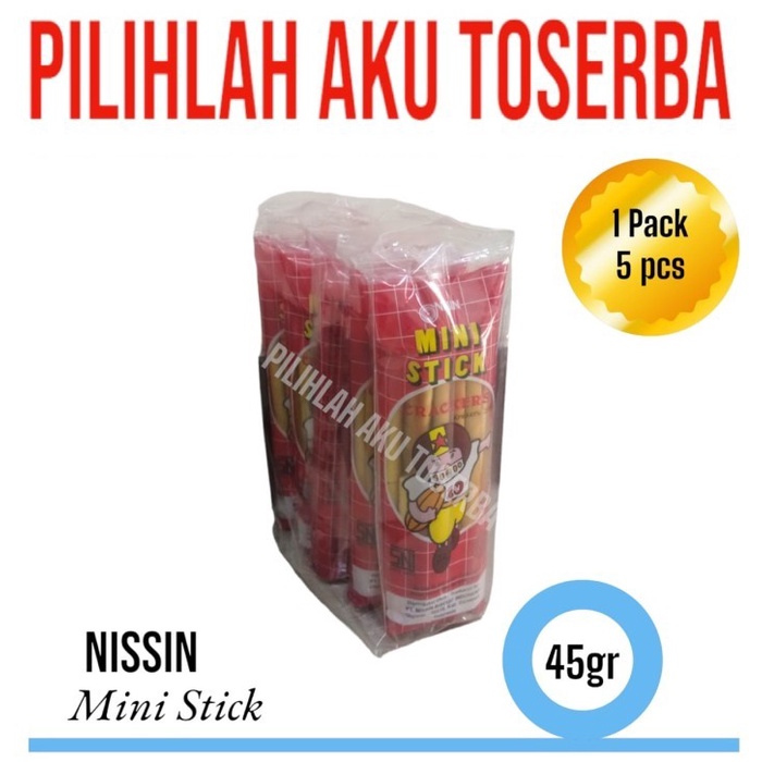 Biskuit Nissin MINI STICK 45 gr KEMASAN BESAR - ( HARGA 1 DUS )