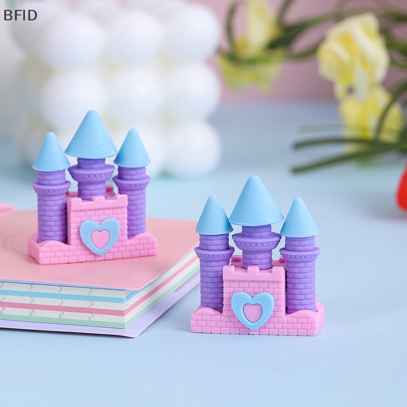 [BFID] 1pcs Creative Dream Castle Eraser Creative Student Wrig Drawing Rubber Pencil Eraser Lucu Perlengkapan Sekolah Alat Tulis Hadiah Anak [ID]