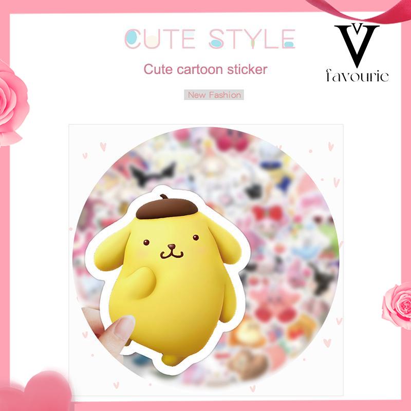 

CODStiker Sanrio Lucu Stiker Kartun 3D Kartun Cangkir Air Stiker Tahan Air-FA