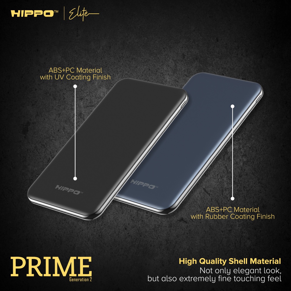 Hippo Elite Power Bank Prime Gen 2 12000 mAh PD 18W Quick Charging 3.0
