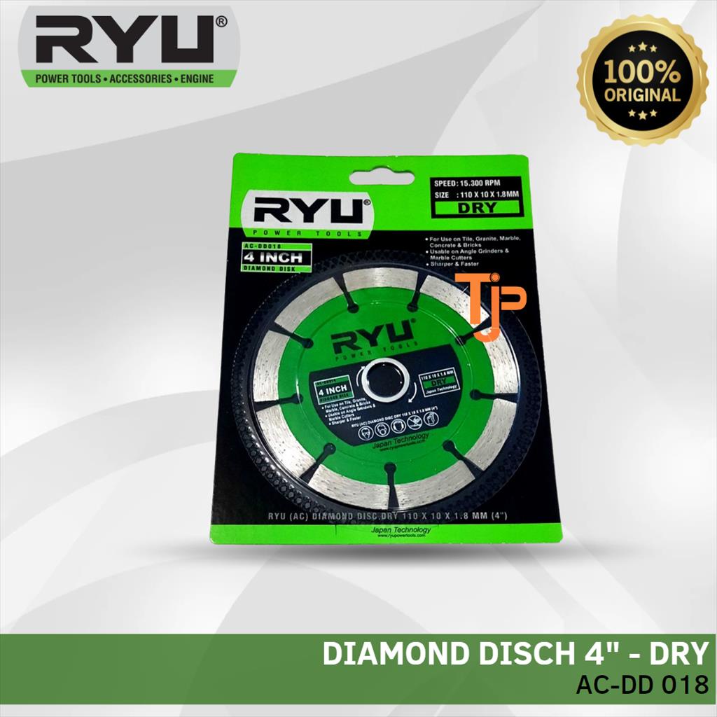 RYU DIAMOND DISC 4&quot; DRY AC-DD018