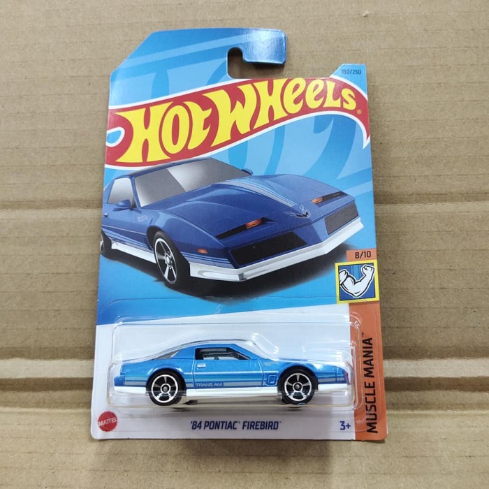 Hotwheels 84 Pontiac Firebird Biru Muda - Lot J 2023