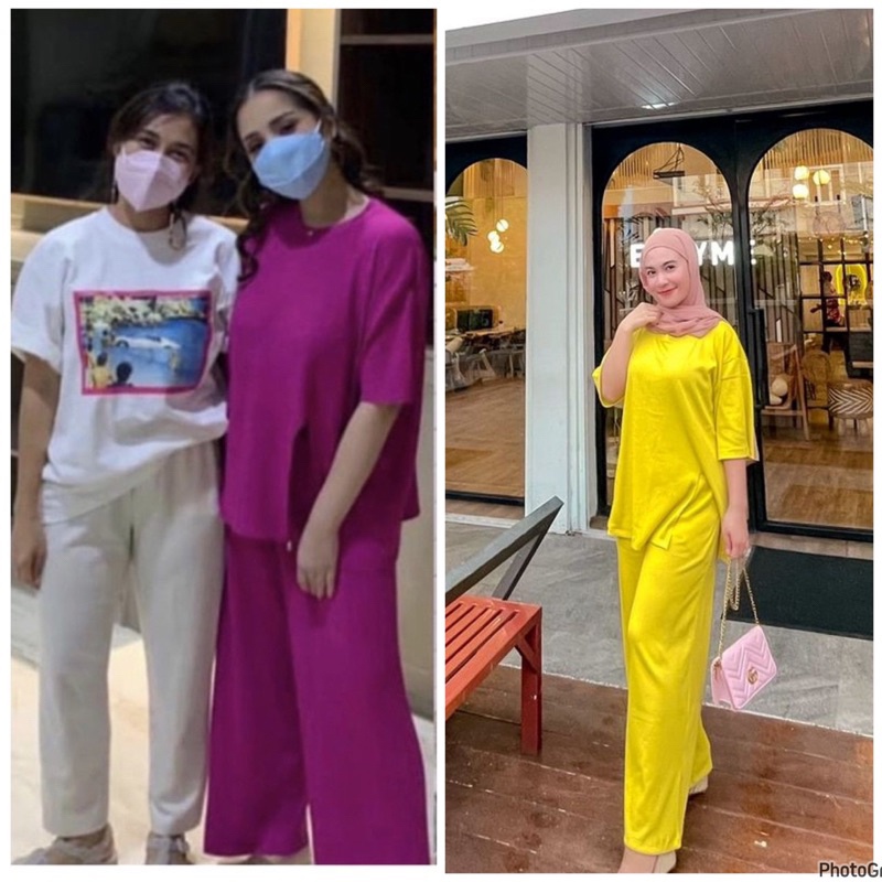 ONE SET NAGITA KNIT / SETCEL MAMA GIGI/ SETELAN NAGITA CANDY PREMIUM