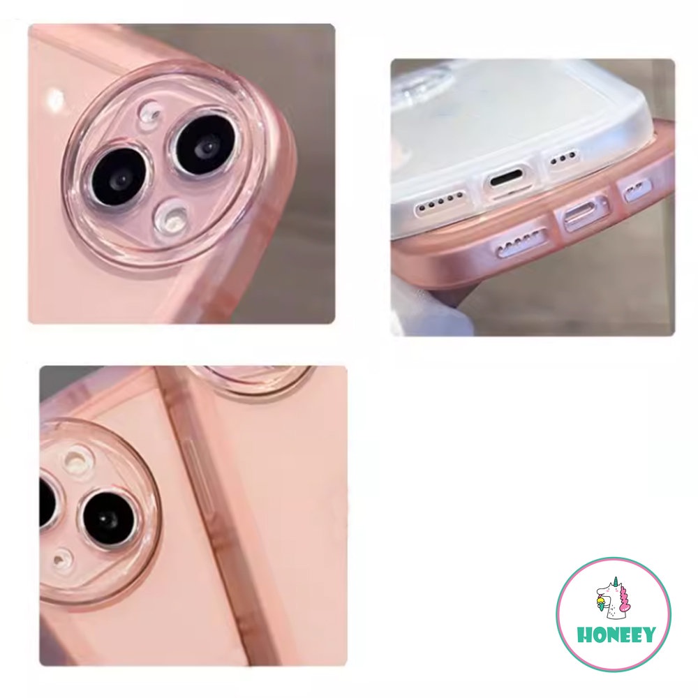 Casing Ponsel Beruang Strawberry Kartun Lucu Kompatibel Untuk Iphone14 13 12 11 Pro Max Casing iPhone X XR XS 78 Plus Cover Pelindung Kamera